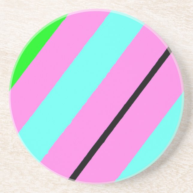 Colored lines coaster (Front)