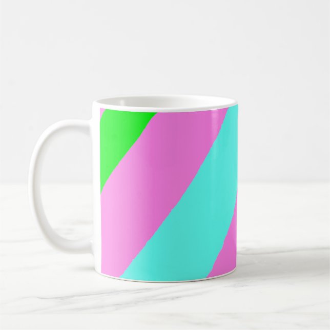Colored lines coffee mug (Left)