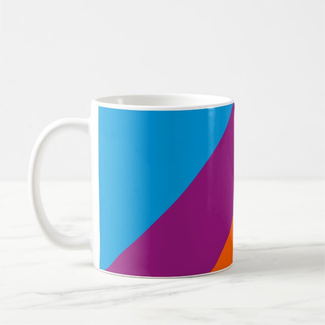 Colored lines coffee mug (Left)