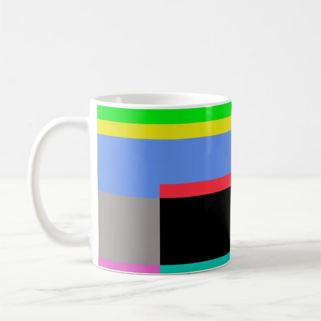 Colored lines coffee mug (Left)