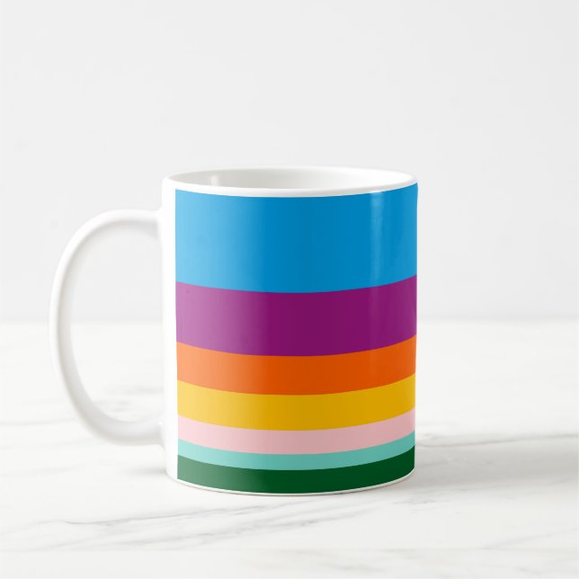 Colored lines coffee mug (Left)