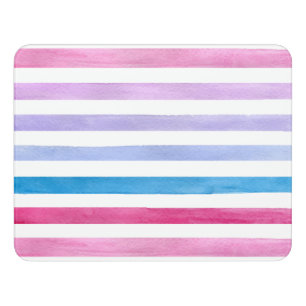 Colored lines door sign