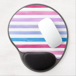 Colored lines gel mouse pad