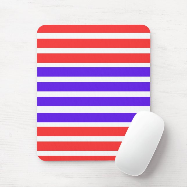 Colored Lines Graphic Art Mouse Pad (With Mouse)