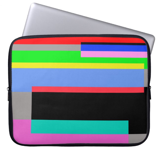 Colored lines laptop sleeve (Front)