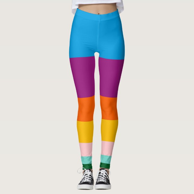 Colored lines leggings (Front)