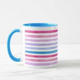 Colored lines mug