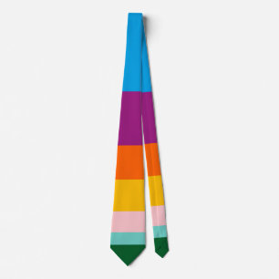 Colored lines neck tie