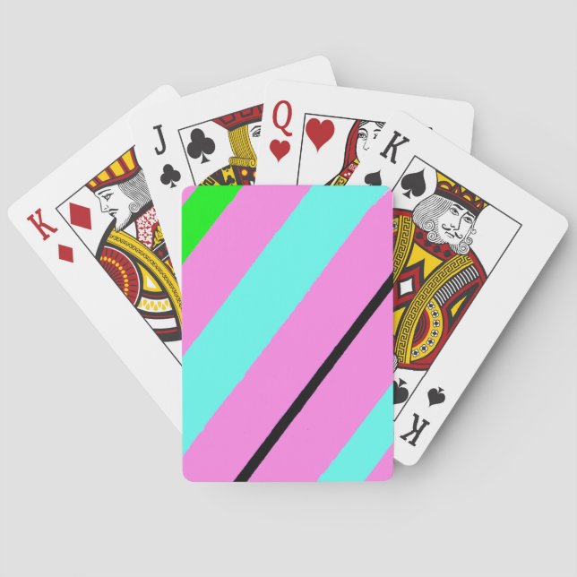 Colored lines poker cards (Back)