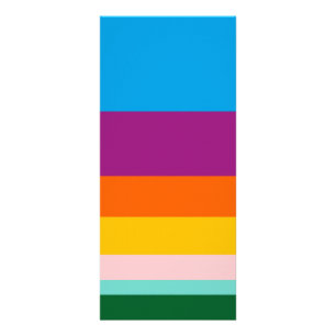 Colored lines rack card