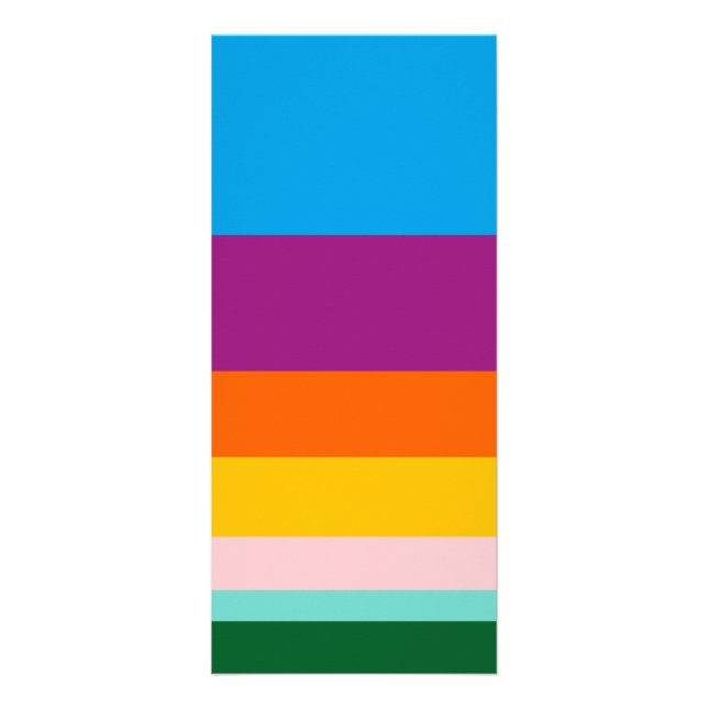 Colored lines rack card (Front)