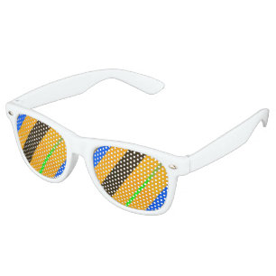 Colored lines retro sunglasses