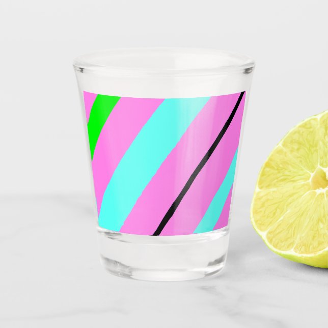 Colored lines shot glass (Front)