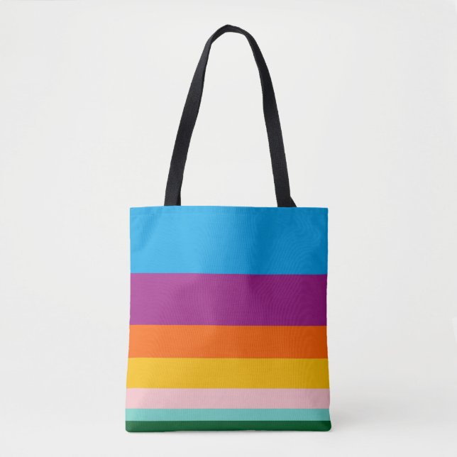 Colored lines tote bag (Front)