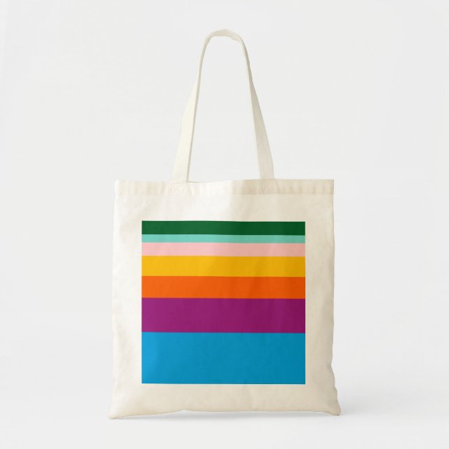 Colored lines tote bag (Front)