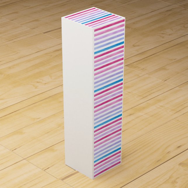 Colored lines wine box (Front)