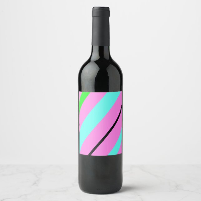 Colored lines wine label (Front)
