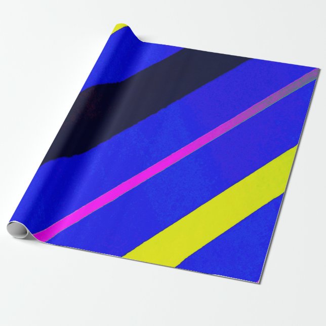 Colored lines wrapping paper (Unrolled)
