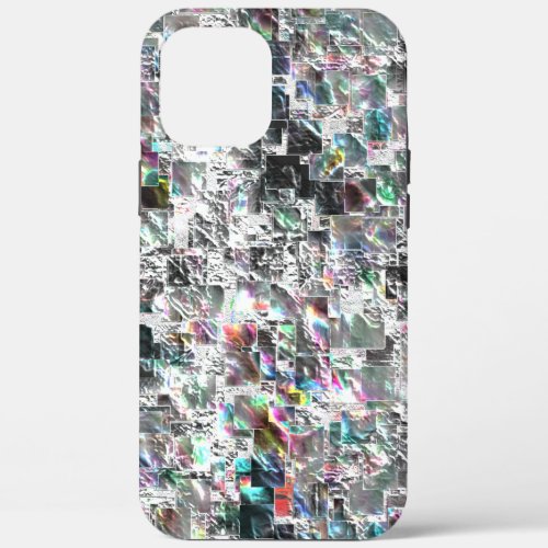 Colored look like square dvd cutouts rough mosaic iPhone 12 pro max case