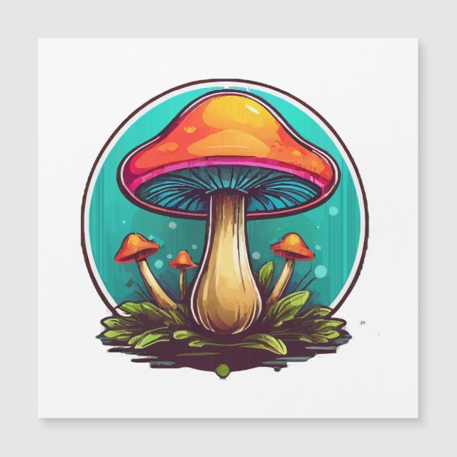 Colored Magic Mushrooms (Front)