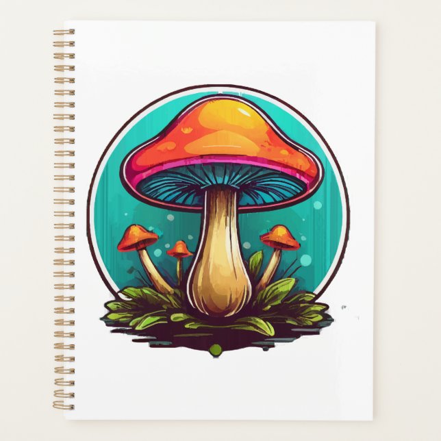 Colored Magic Mushrooms Planner (Front)