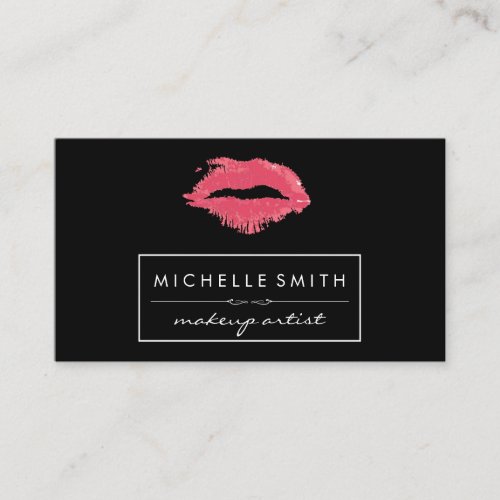 Colored Makeup Powder  Makeup Artist  Kiss Business Card