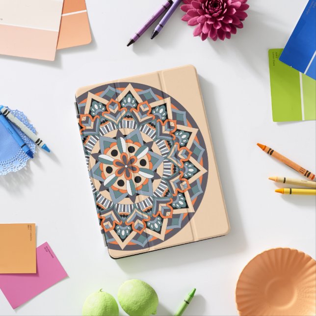 Colored Mandala 060517_3 iPad Pro Cover (Desk)