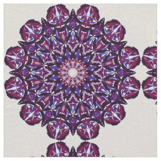 Colored mandala design fabric
