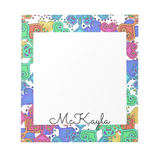 "Colored Mandala" Notepad (Front)