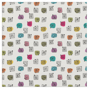 Colored Mazes Fabric