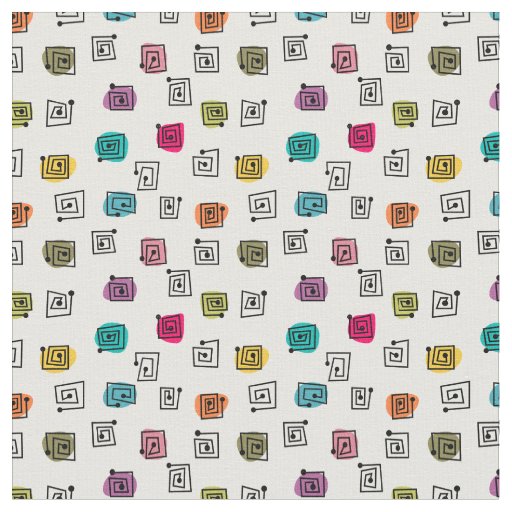 Colored Mazes  Fabric