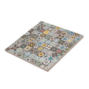Colored Moroccan tile