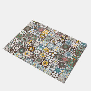 Colored Moroccan tile Doormat