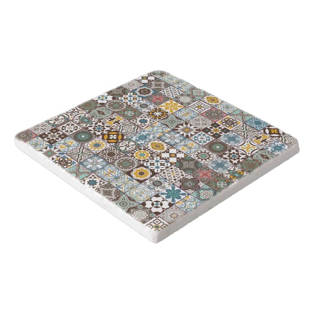 Colored Moroccan tile Trivet (Corner)