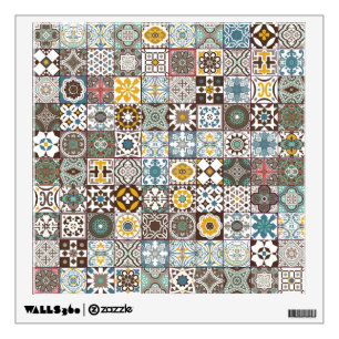 Colored Moroccan tile Wall Decal