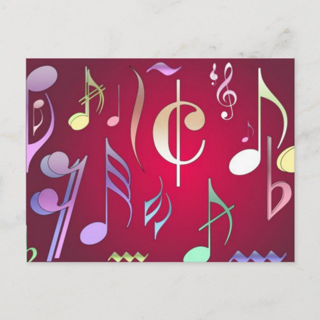Colored Musical Notes (Front)