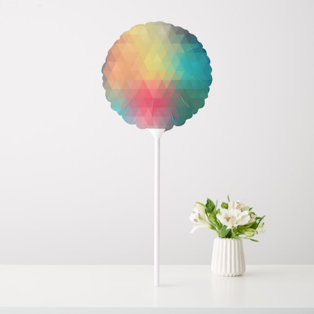 Colored Neon Glass Pattern Balloon (In SItu)