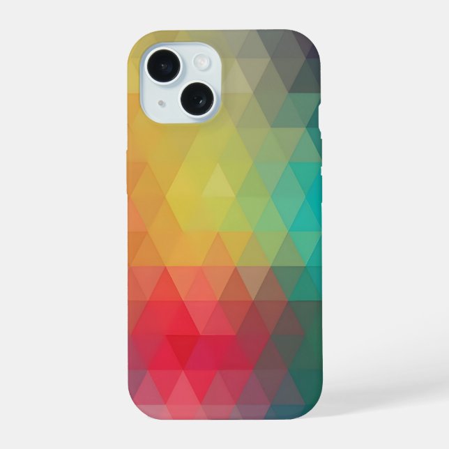 Colored Neon Glass Pattern Iphone Case (Back)
