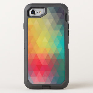 Colored Neon Glass Pattern OtterBox Defender iPhone SE/8/7 Case