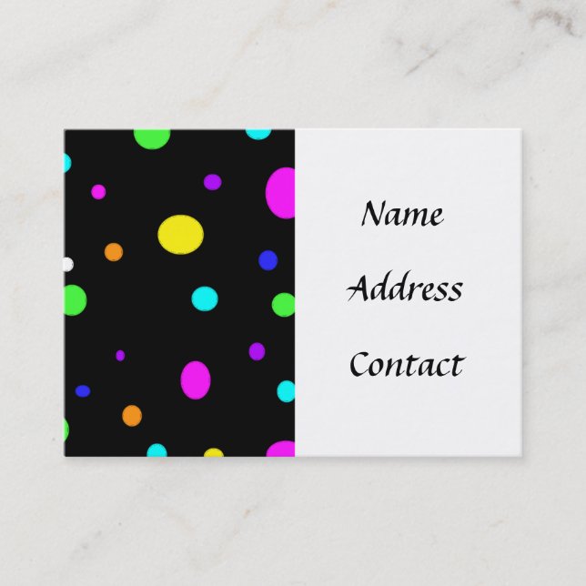 Colored Orbs-business cards (Front)