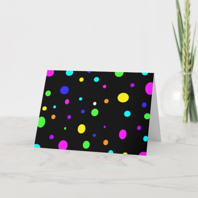 Colored Orbs-greeting cards (Front)