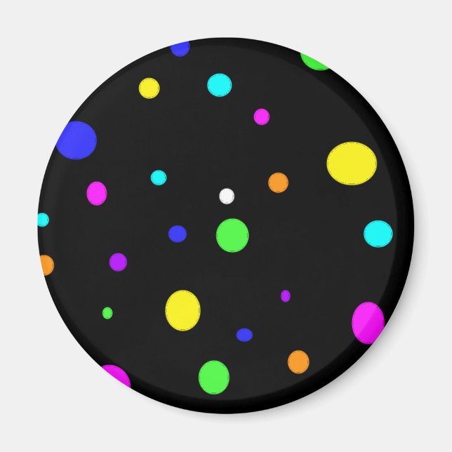 Colored Orbs-magnet Magnet (Front)
