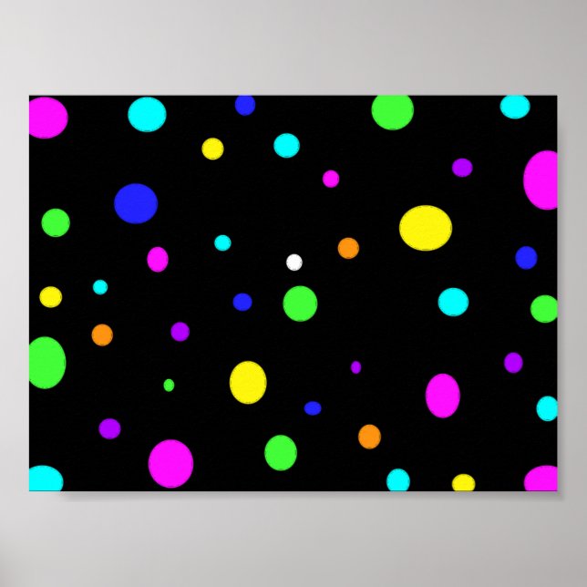 Colored Orbs-poster Poster (Front)