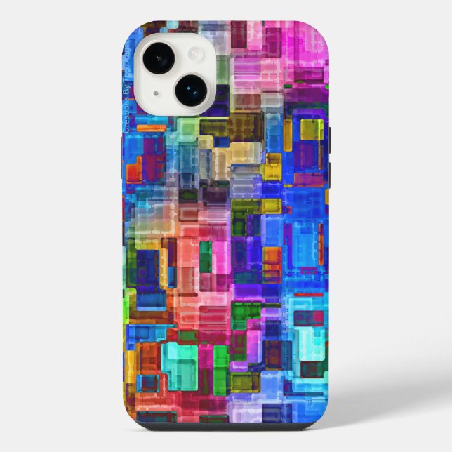 Colored Patch work iPhone / iPad case (Back)