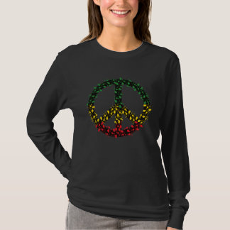 Colored Peace Sign Hippie Symbol Freedom Graphic T-Shirt