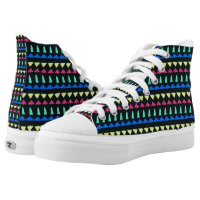 Colored Pegs High-Top Sneakers