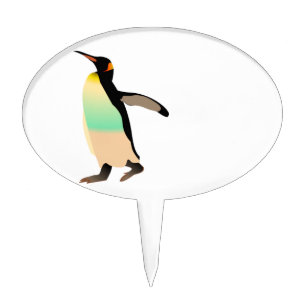 Colored Peguin Cake Topper