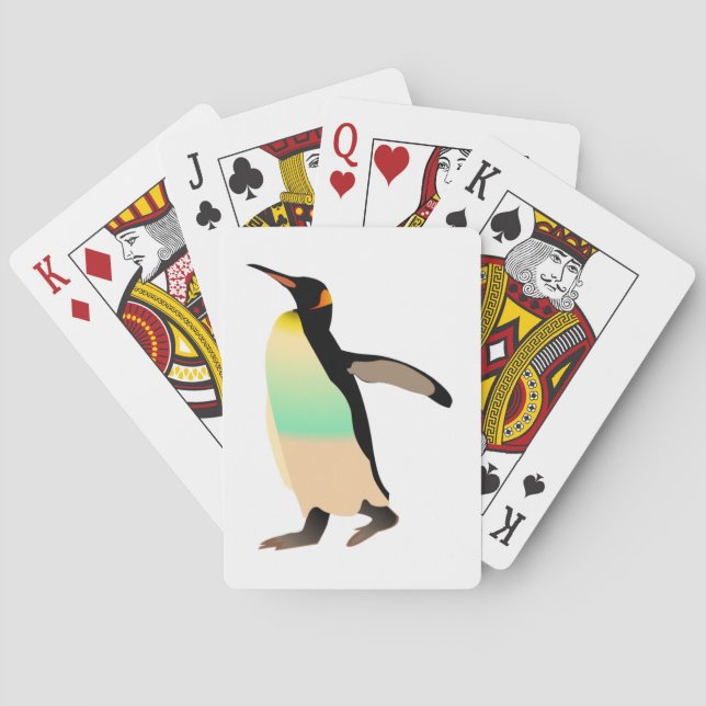 Colored Peguin Poker Cards (Back)
