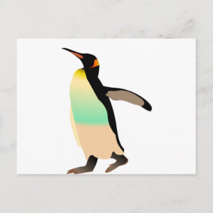 Colored Peguin Postcard