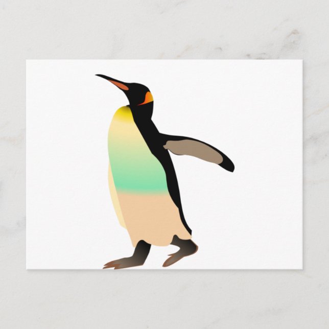 Colored Peguin Postcard (Front)
